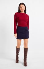 On A Stroll Mini Skirt - Navy