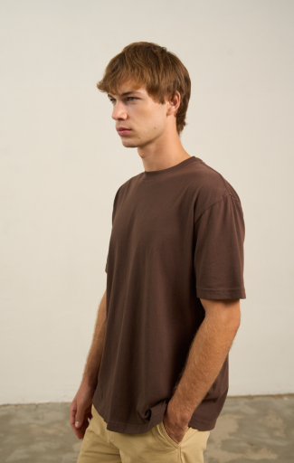 Men's Relaxed S/S Tee - Coffee Bean