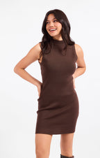 Going Places Mini Dress - Chocolate