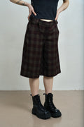 Women's Brace Jorts - Red Check