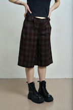 Women's Brace Jorts - Red Check