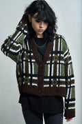 Women's Bud Knit - Green Check