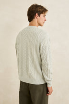 Men's Mohair Fishermans Knit - Birch