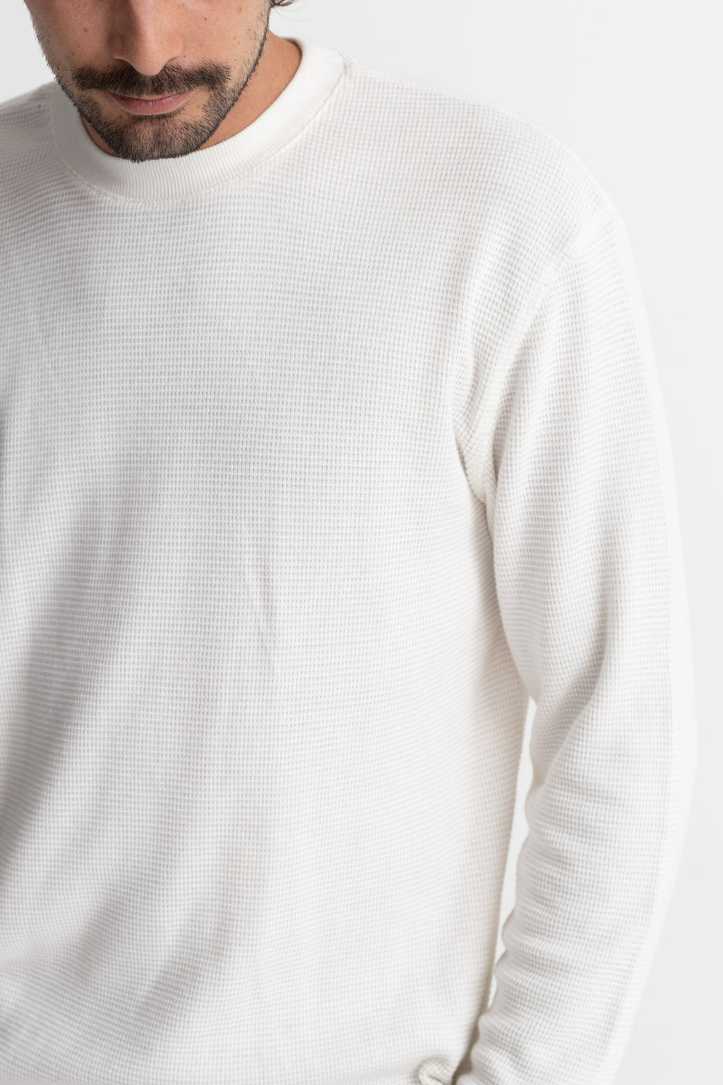 Men's Rhythm Classic Waffle Knit - Vintage White