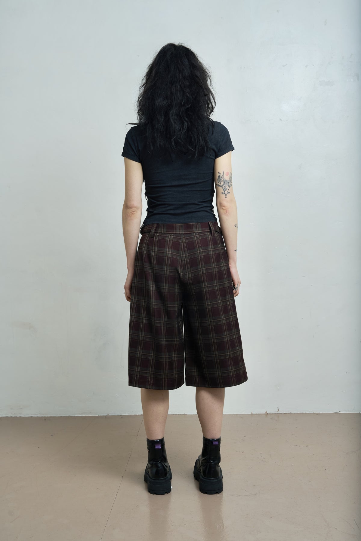 Women's Brace Jorts - Red Check