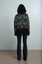 Women's Bud Knit - Green Check