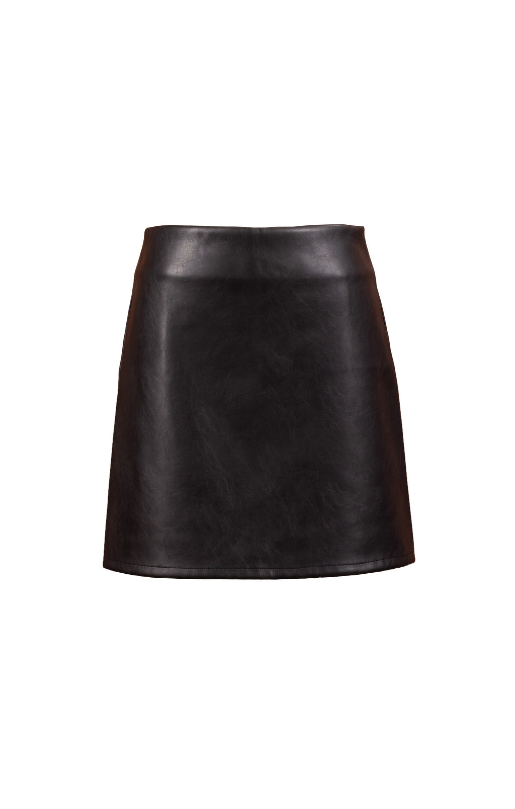 Academy Vegan Leather Mini Skirt - Black
