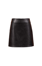 Academy Vegan Leather Mini Skirt - Black