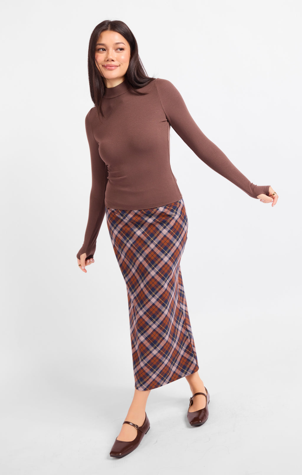 Ronan Knit Top - Brown