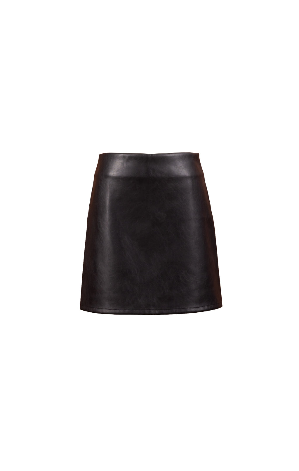 Academy Vegan Leather Mini Skirt - Black