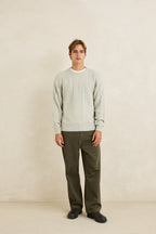 Men's Mohair Fishermans Knit - Birch