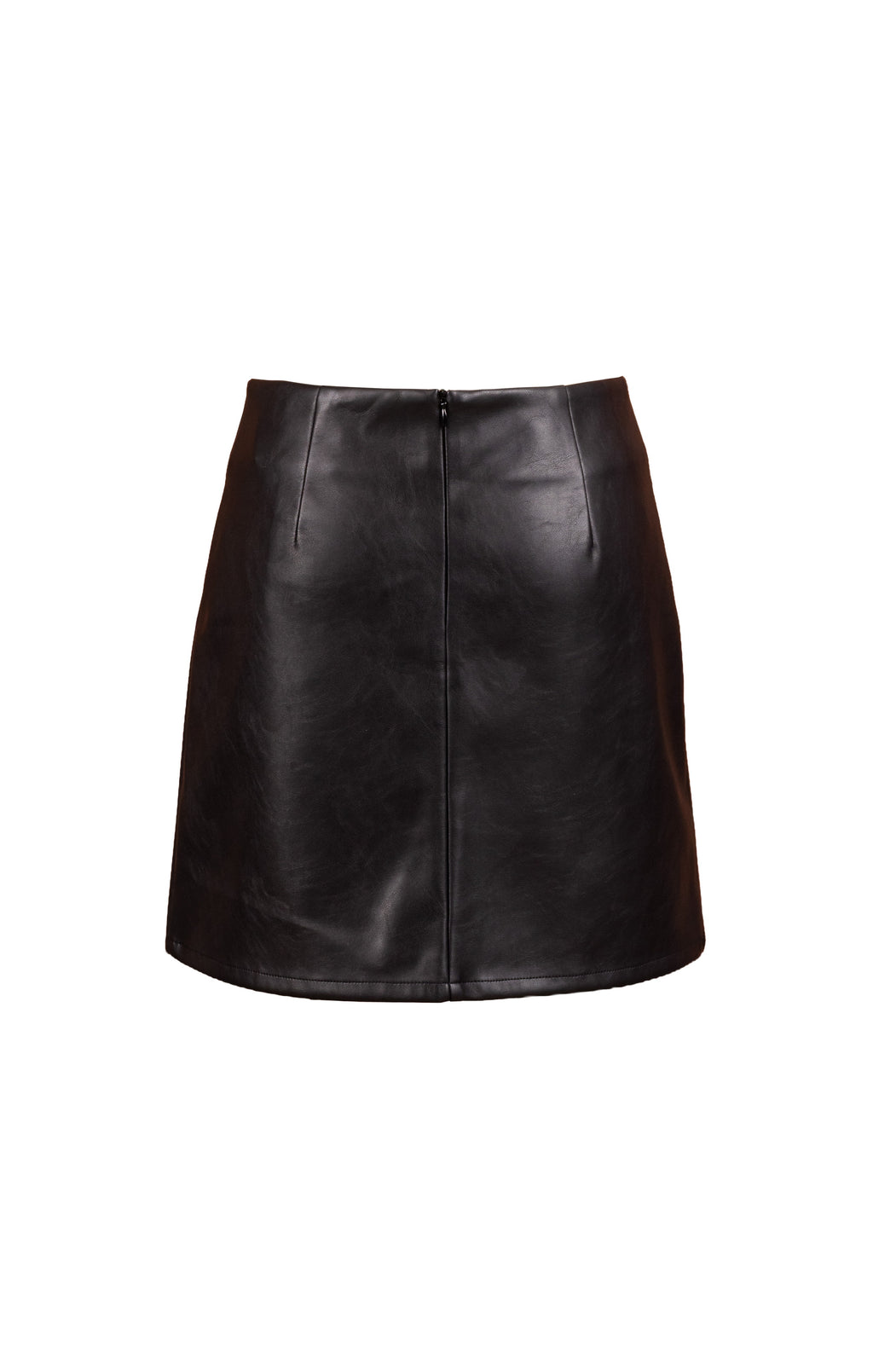 Academy Vegan Leather Mini Skirt - Black