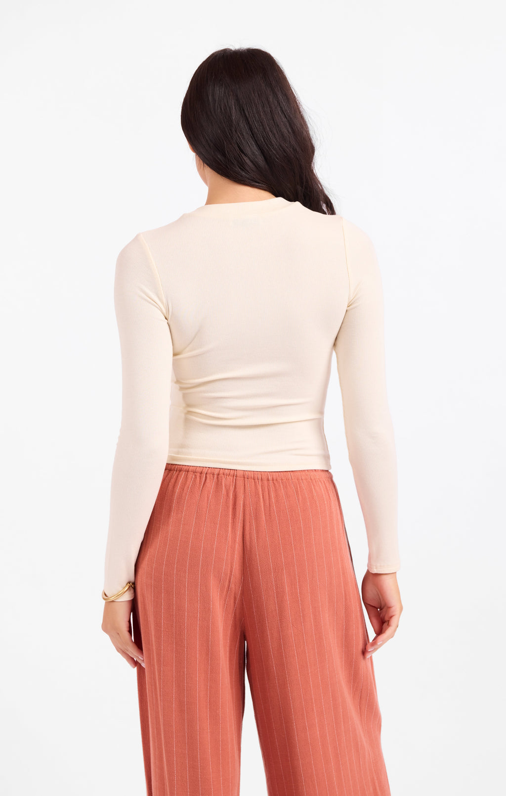 Ronan Crewneck Top - Cream