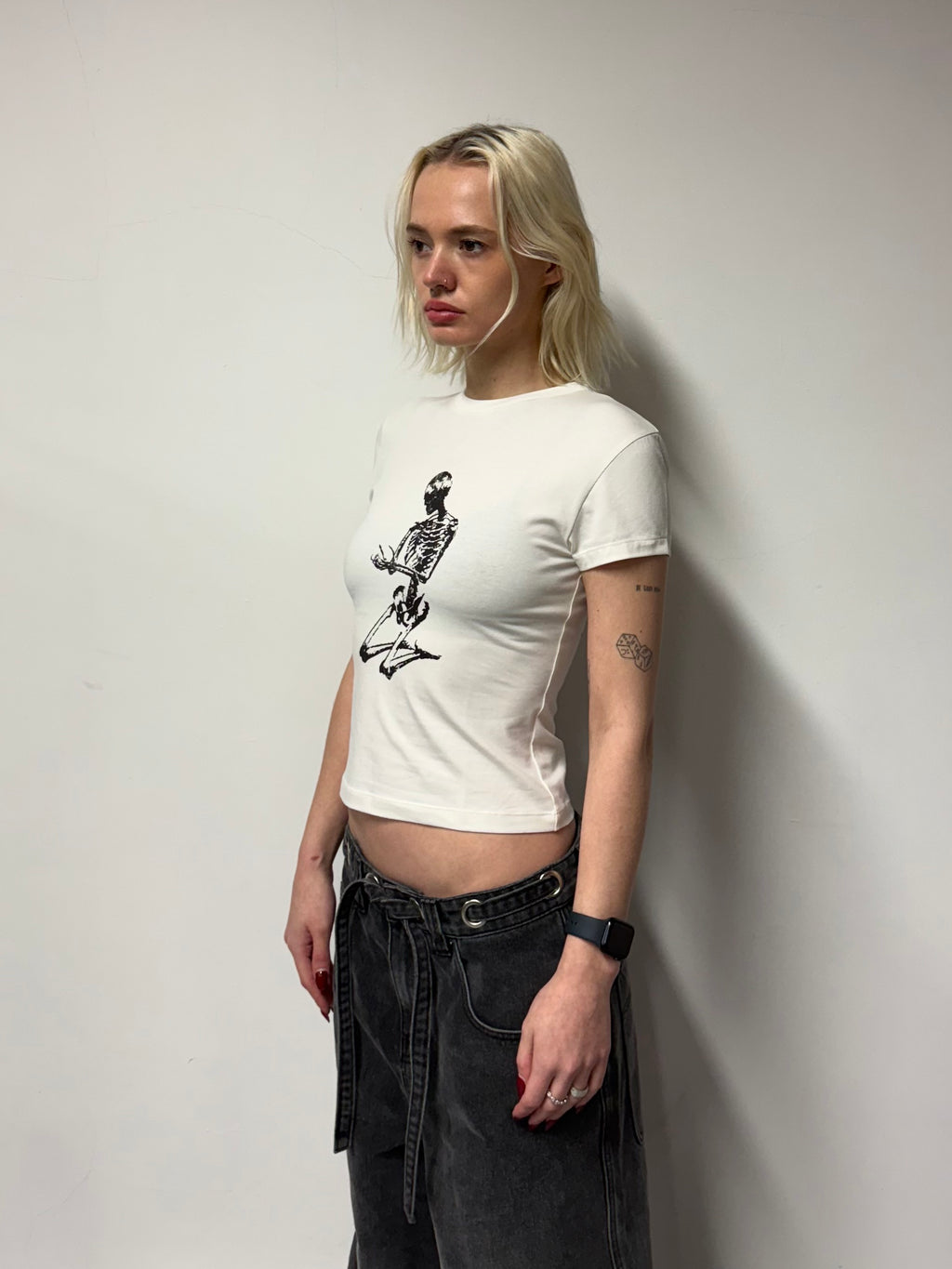 Women's Afterlife Tee - Off White/Black