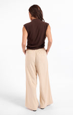Sweetie Mock Neck Tank - Oak