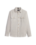 Pendleton Men's Burnside Flannel Shirt - Ecru Donegal Heather