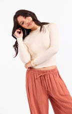 Ronan Crewneck Top - Cream