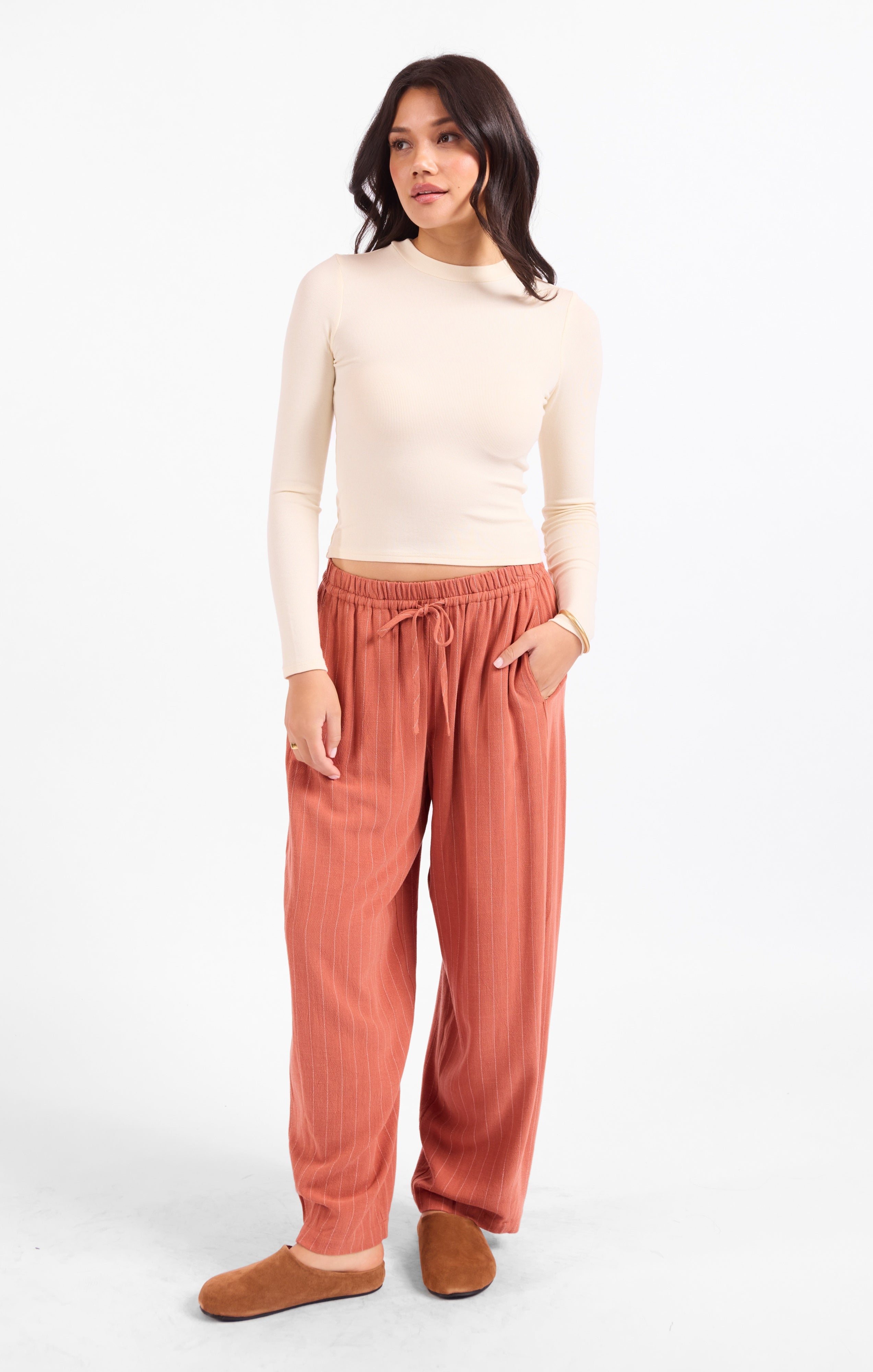 Ronan Crewneck Top - Cream