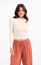 Ronan Crewneck Top - Cream