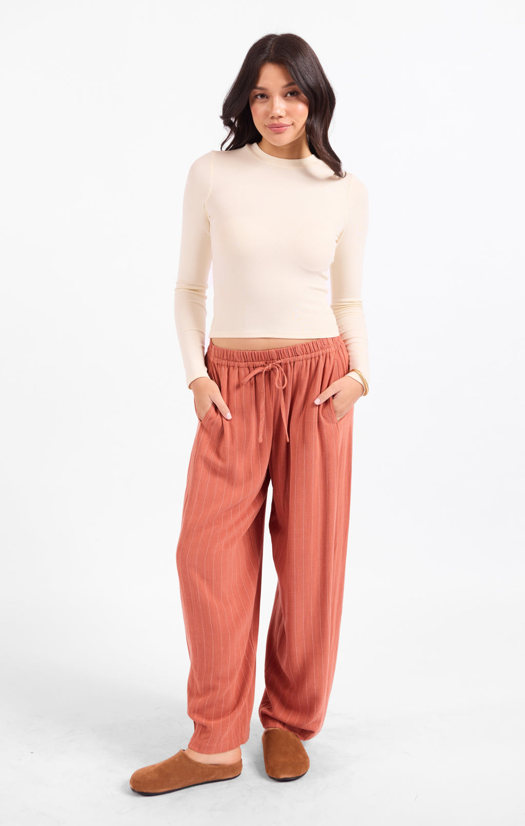 Ronan Crewneck Top - Cream