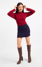 On A Stroll Mini Skirt - Navy