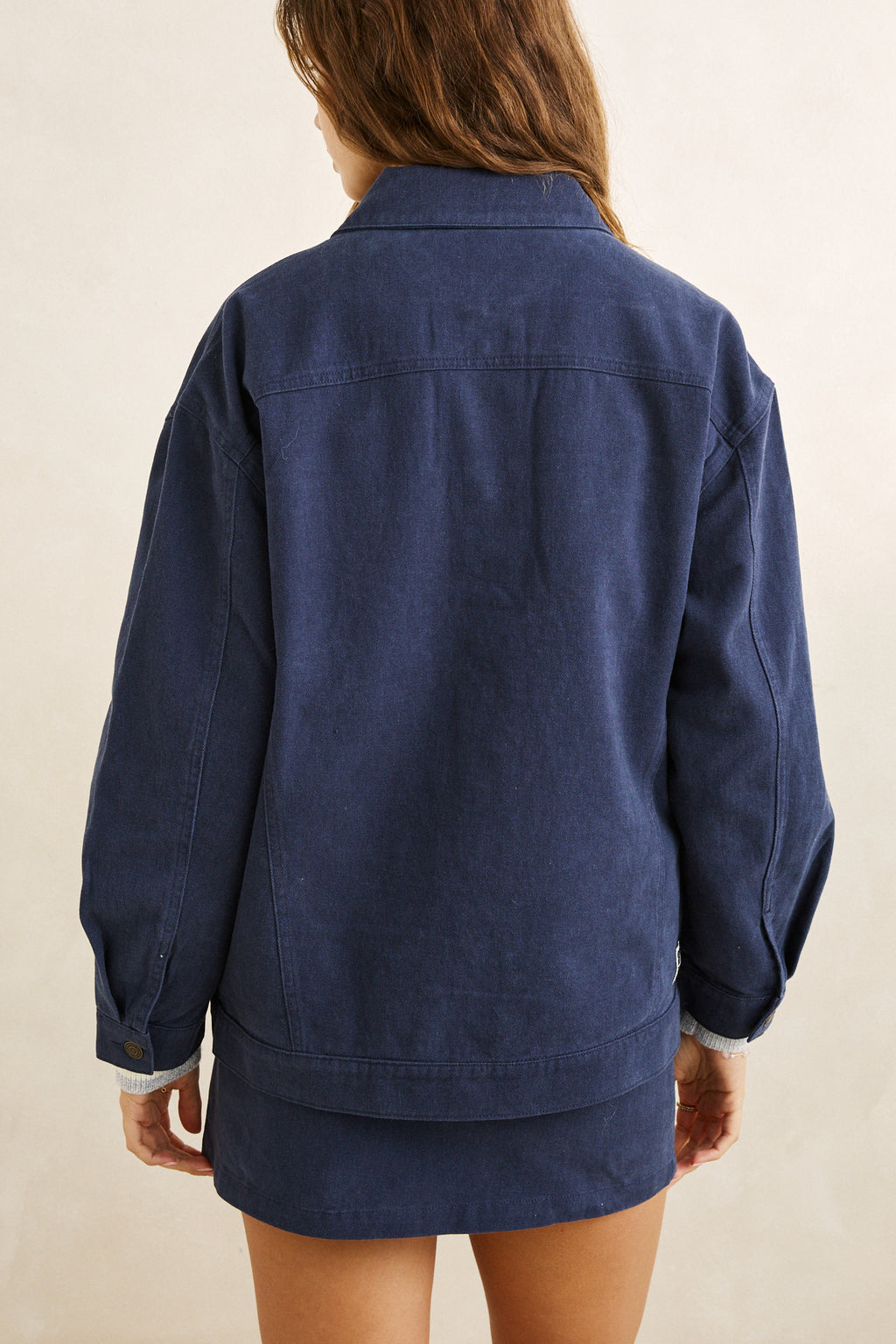 Rhythm Women's Essential Oversized Jacket - Dark Blue