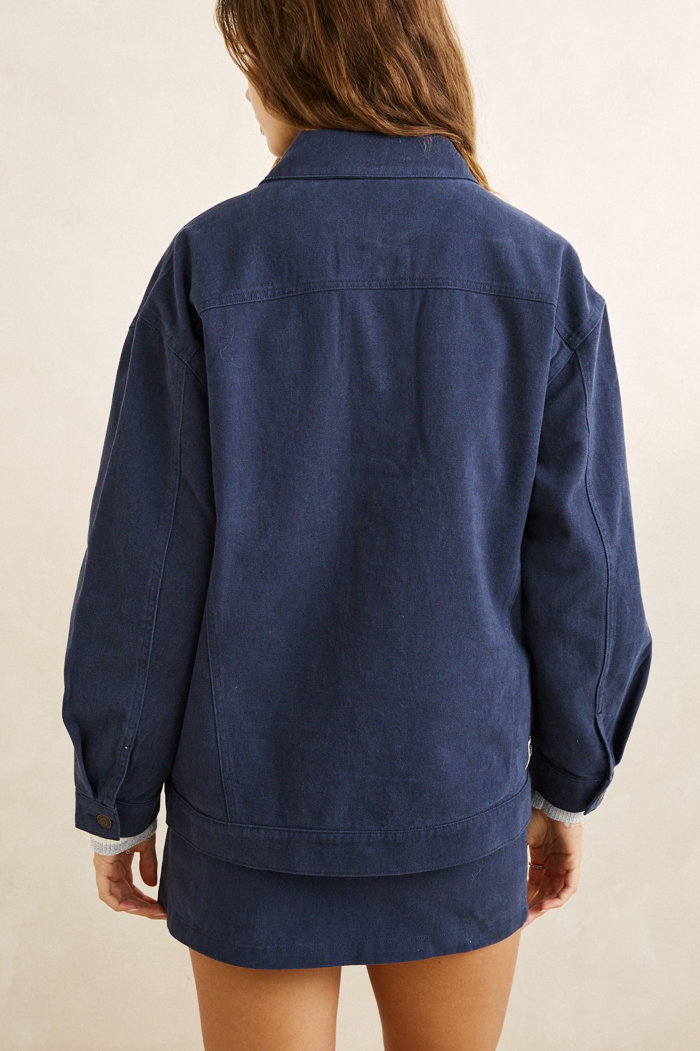 Rhythm Women's Essential Oversized Jacket - Dark Blue