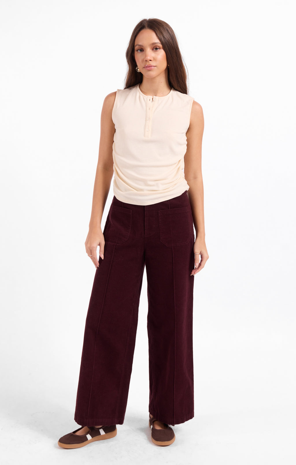Secret Society Corduroy Pants - Wine
