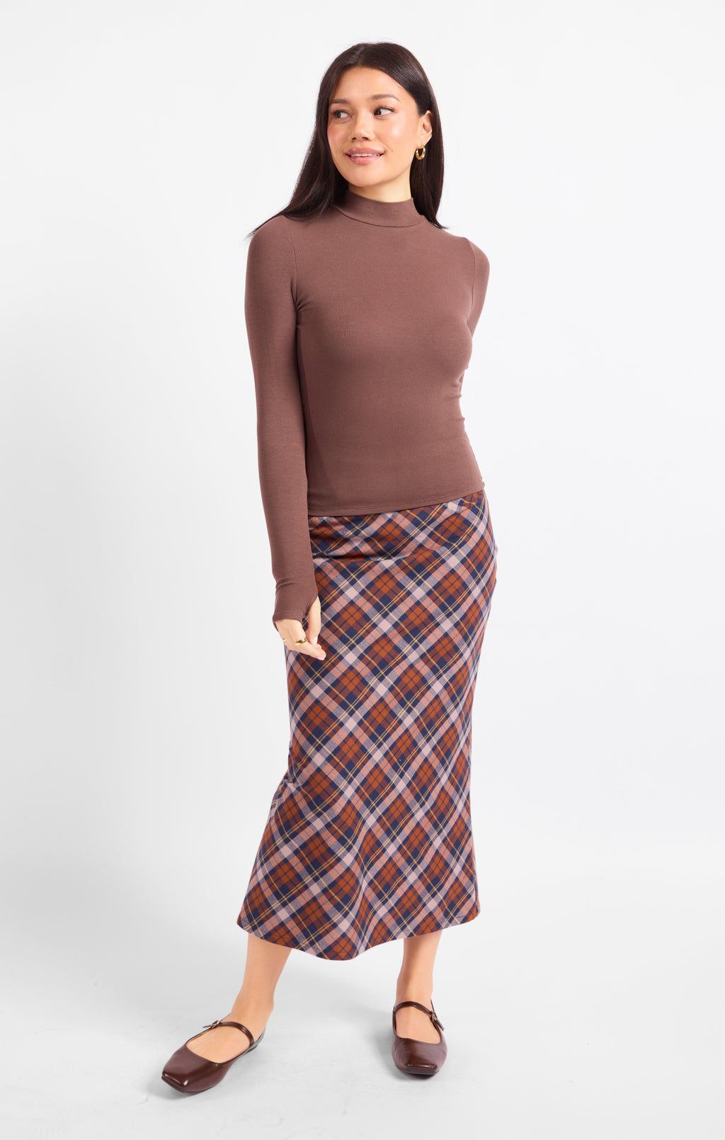 Ronan Knit Top - Brown