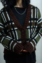 Women's Bud Knit - Green Check