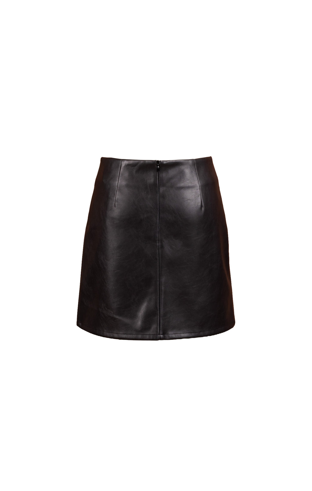 Academy Vegan Leather Mini Skirt - Black