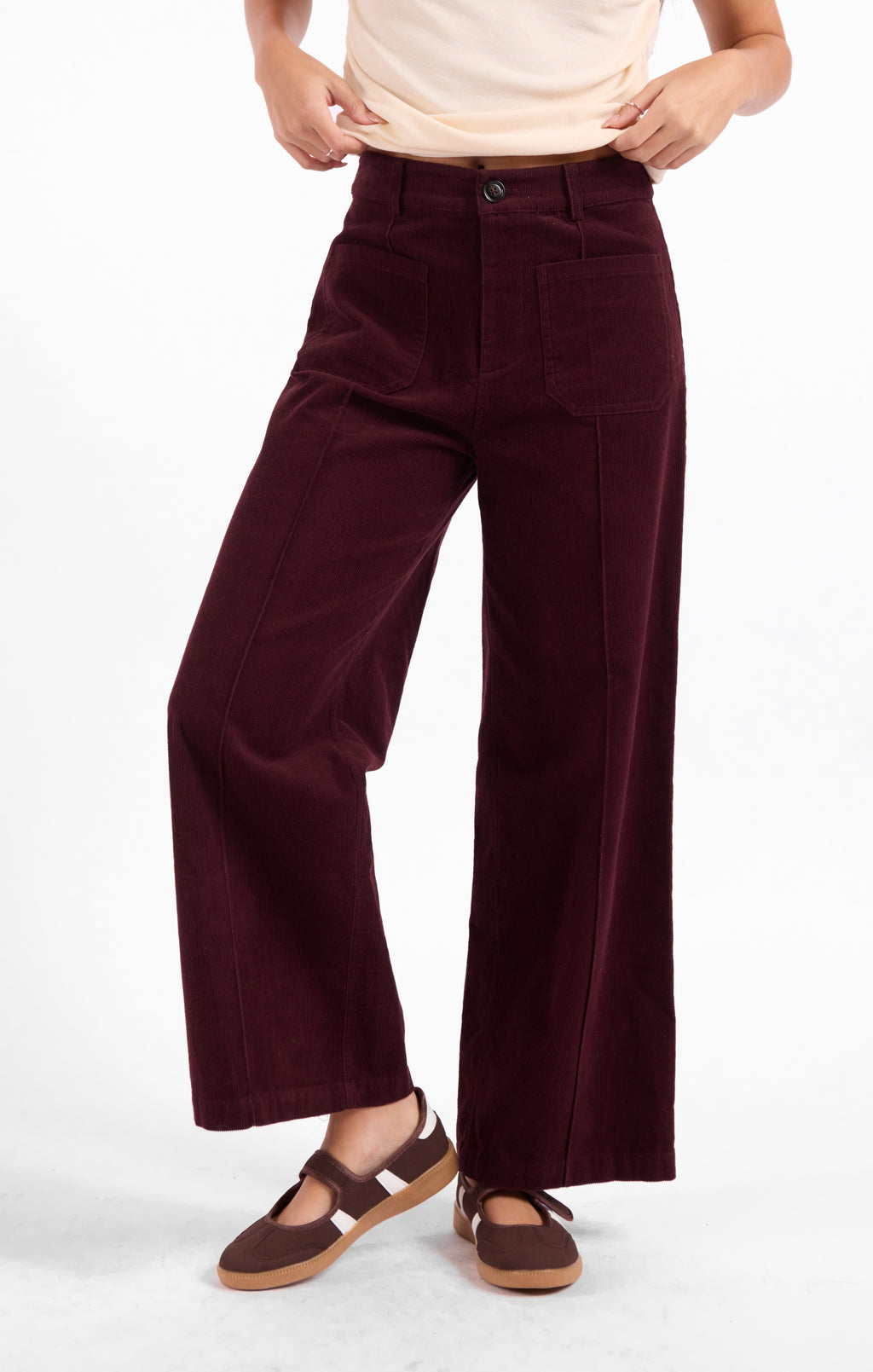 Secret Society Corduroy Pants - Wine