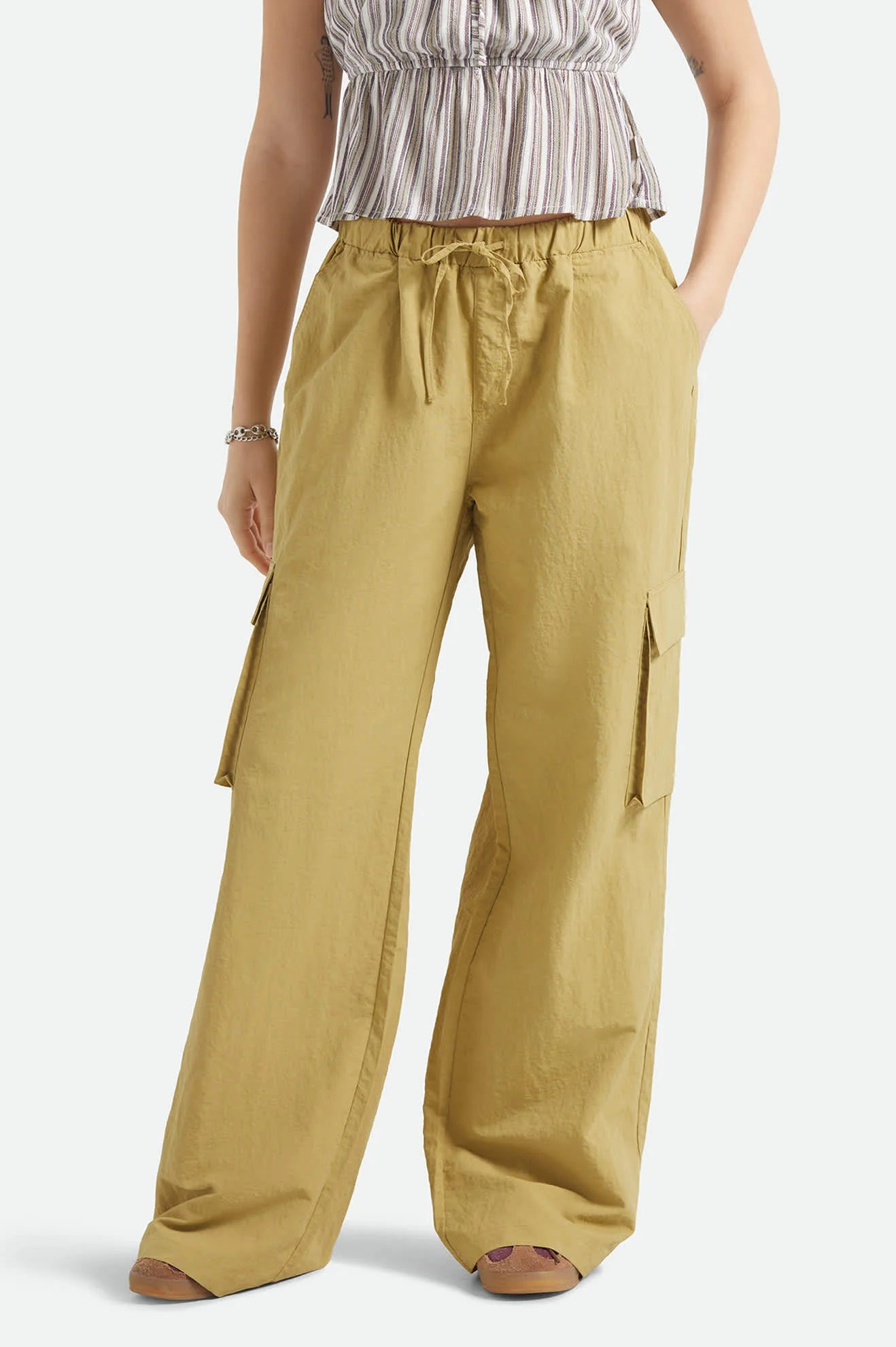 Brixton Women's The Jett Lightweight Cargo Wide Leg Pant