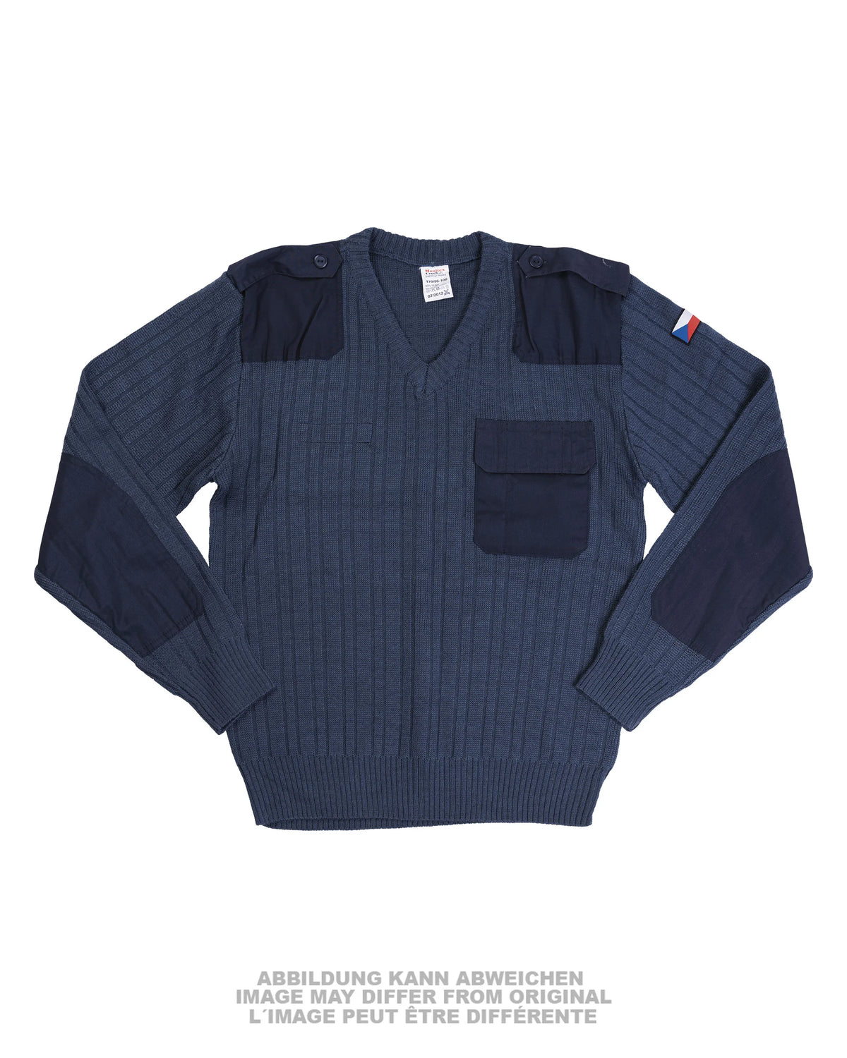 Czech Blue/Grey M97 V-Neck Sweater - Like New - Grey/Blue