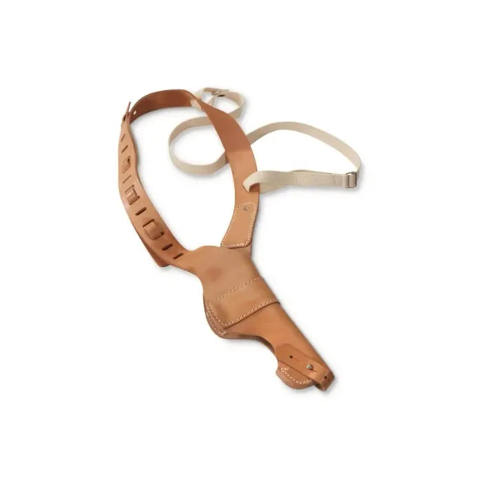 Italian Brown Leather Shoulder Holster - New - Brown