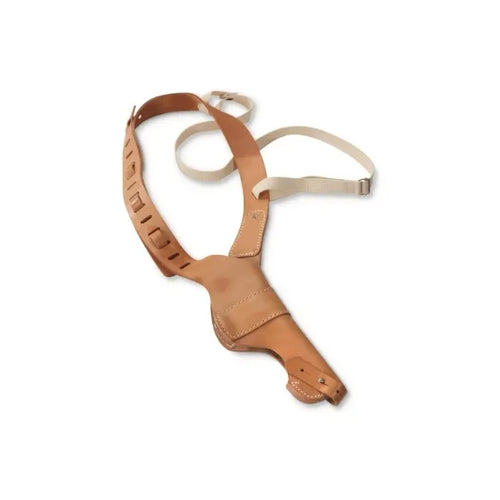 Italian Brown Leather Shoulder Holster - New - Brown