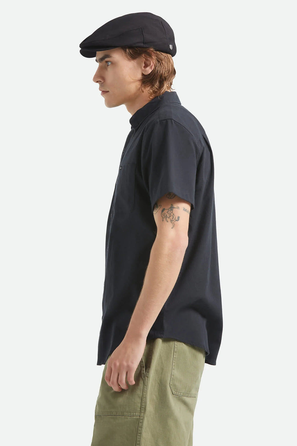 Brixton Men's Sanford Oxford Short Sleeve Woven