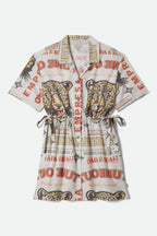 Brixton Women's The Cinch Button Down Short Sleeve Dress