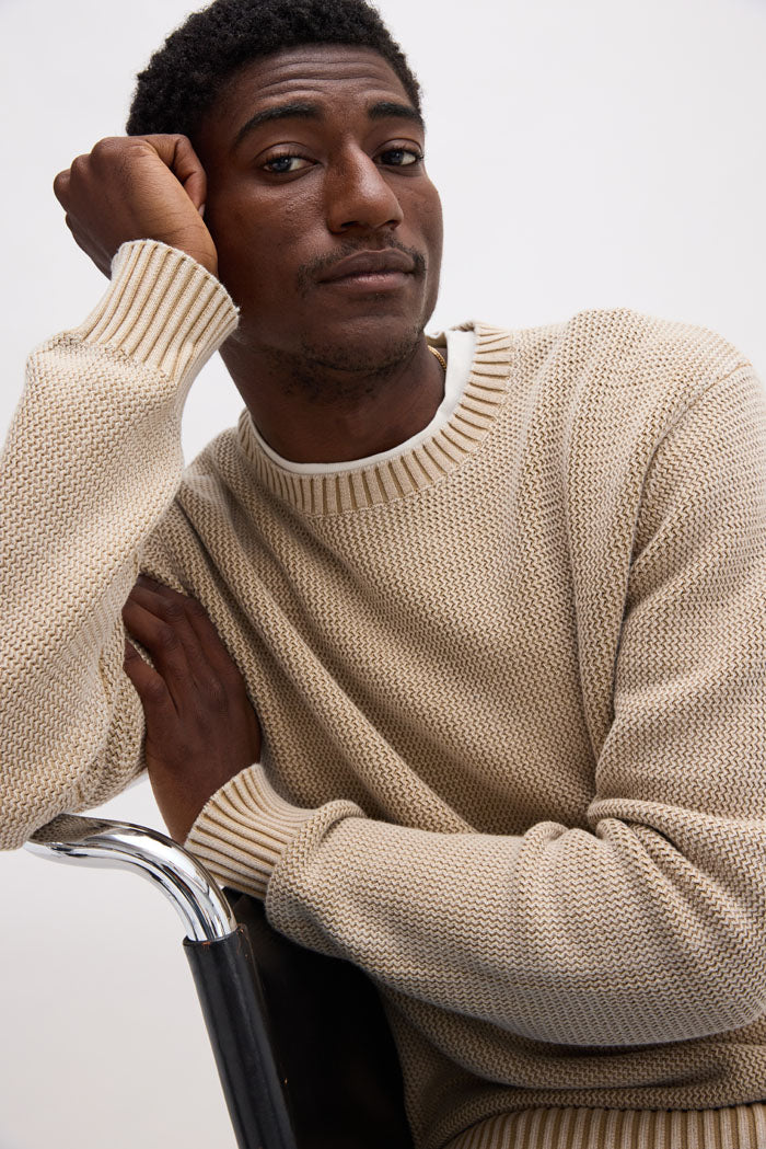 Men's Dune Open Knit Sweater