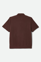 Brixton Men's Theo Jacquard Short Sleeve Polo