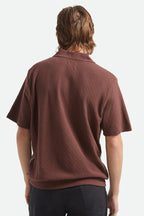 Brixton Men's Theo Jacquard Short Sleeve Polo
