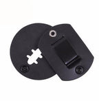ROUND LEATHER CLIP-ON BADGE HOLDER