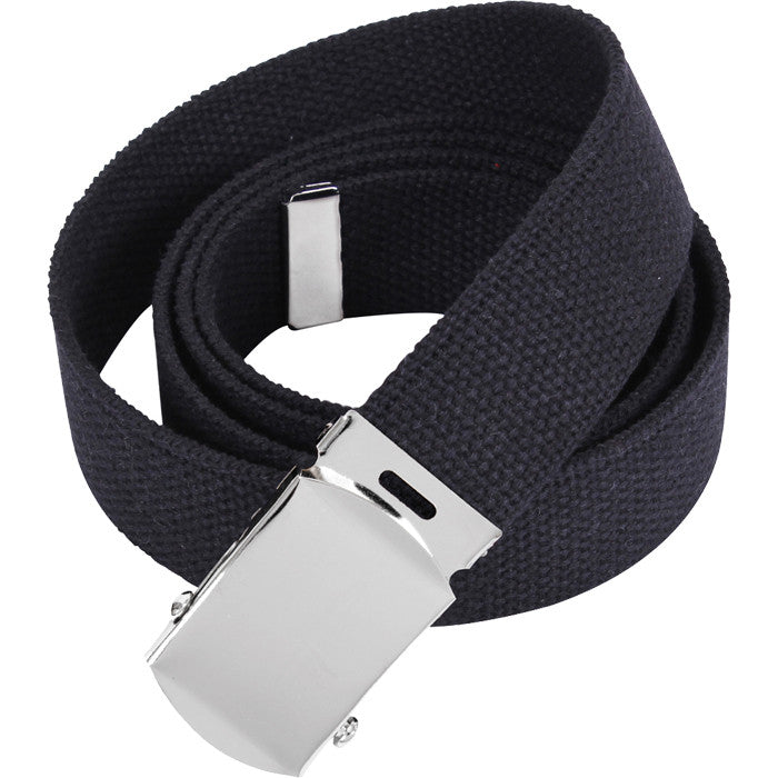 44" COTTON WEB BELT Roller Buckle