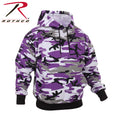 ROTHCO CAMO PULLOVER HOODED SWEATSHIRT - ULTRA VIOLET CAMO - PURPLE/WHITE/GREY/BLACK