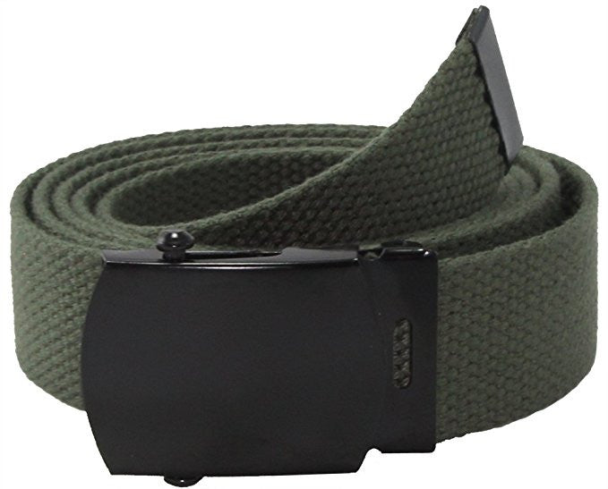 44" COTTON WEB BELT Roller Buckle