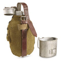 Romanian Aluminum Canteen w/ Coyote Felt Cover - Like New