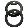 DOG TAG - SILENCERS BLACK RUBBER