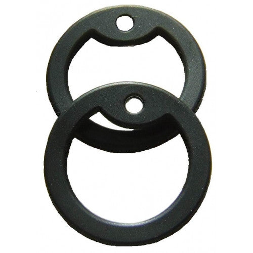 DOG TAG - SILENCERS BLACK RUBBER