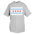 CHICAGO FLAG TEE SHIRT - GREY