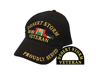 DESERT STORM VETERAN EMBROIDERED CAP